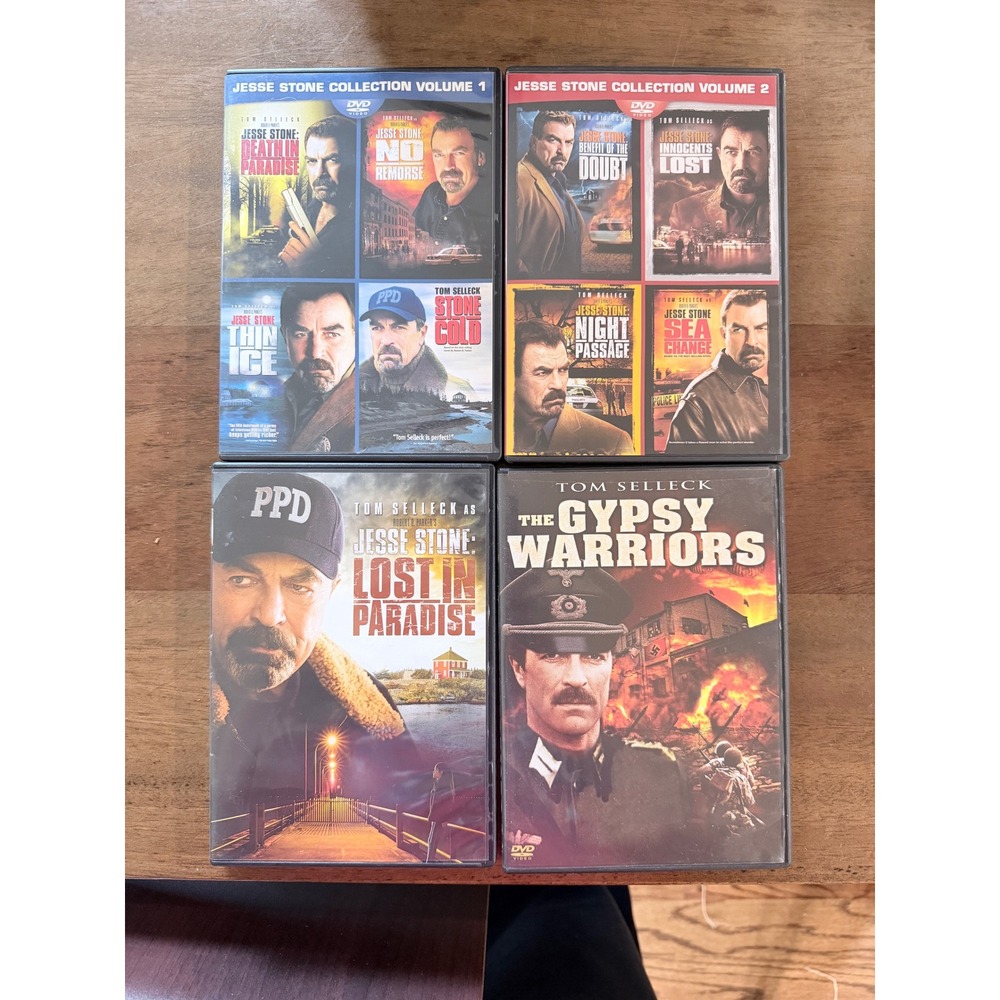 Tom Selleck Jesse Stone DVD Collection Vol 1 2 Lost in Paradise Gypsy Warriors